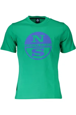 North Sails Top, Herre, Grøn, XL, Grøn T-shirt med korte ærmer og logo