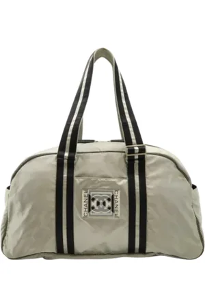 CHANEL Pre-owned, Dame, Grå, ONE SIZE, Nylon, Pre-owned nylon chanel-tasker