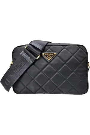 Prada Taske, Dame, Sort, ONE SIZE, Nylon, Quiltet Nylon Kamerataske