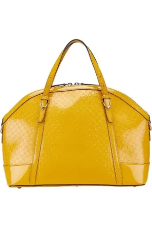Gucci Pre-owned, Dame, Gul, ONE SIZE, Tyl, Pre-owned Laeder gucci-tasker