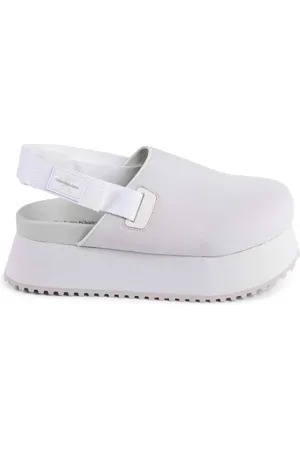 Calvin Klein Sko, Dame, Grå, 36 EU, Uld, Lilla Slingback Sandal