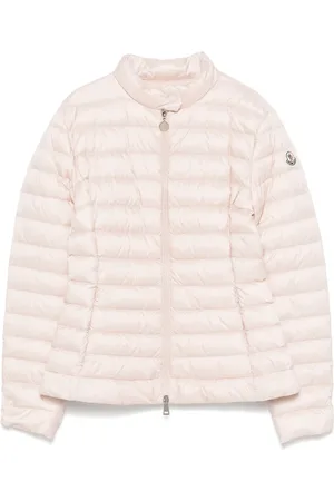 Moncler Jakke, Dame, Lyserød, M, Uld, Dunjakke med lynlås