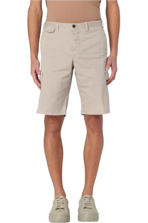PT Torino Shorts, Herre, , 2XL, Uld, Blå Stilfulde Afslappede Shorts med Lynlås