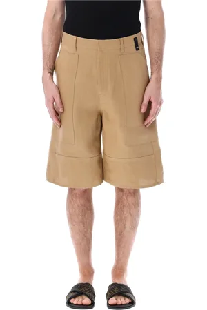 Fendi Shorts, Herre, Brun, L, Ash Canvas Bermudas Ss24