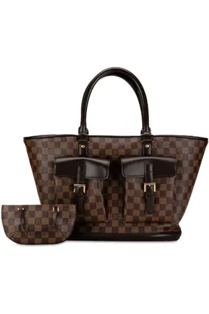 LOUIS VUITTON Pre-owned, Dame, Brun, ONE SIZE, Tyl, Pre-owned canvas tasker