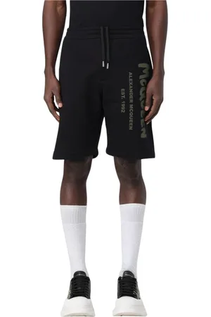 Alexander McQueen Shorts, Herre, Sort, S, Luksus Sort Logo Sweatshorts