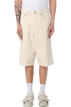 A.P.C. Shorts, Herre, , XL, Bomuld, Økru Bomuldsshorts med sidelommer