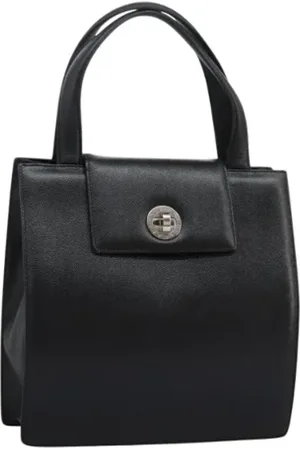 Bvlgari Pre-owned, Dame, Sort, ONE SIZE, Tyl, Pre-owned Laeder hndtasker
