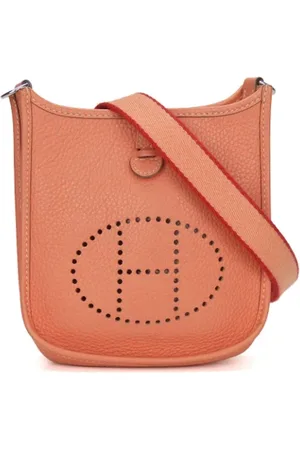 Hermès Pre-owned, Dame, Lyserød, ONE SIZE, Uld, Pre-owned Laeder skuldertasker