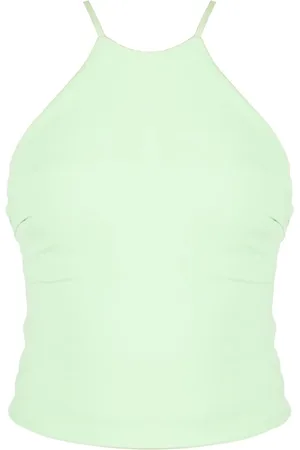 Patrizia Pepe Top, Dame, Grøn, 4XS, Uld, Elegant Kæde Top