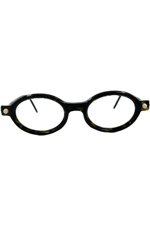 KUBORAUM Tilbehør, unisex, Brun, ONE SIZE, Uld, Stilfulde Oval Maske Solbriller Brun