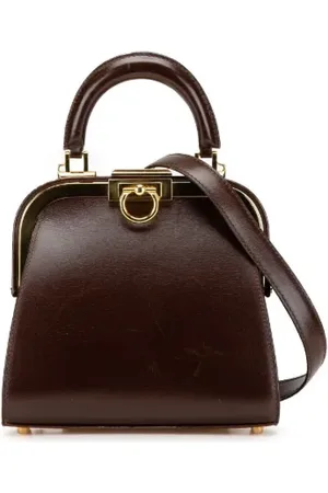 Dior Pre-owned, Dame, Brun, ONE SIZE, Uld, Pre-owned Laeder dior-tasker