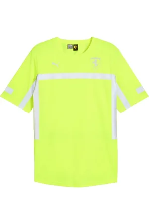 PUMA Top, Herre, Gul, XL, Hold Opsætning Tee Fluorescerende Gul