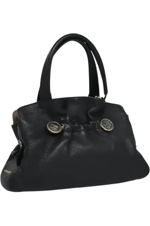 Bvlgari Pre-owned, Dame, Sort, ONE SIZE, Tyl, Pre-owned Laeder hndtasker