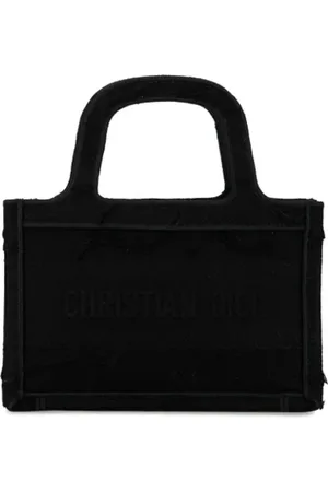 Dior Pre-owned, Dame, Sort, ONE SIZE, Tyl, Pre-owned Canvas dior-tasker