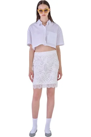 Silvian Heach Nederdel, Dame, Hvid, L, Short Skirts