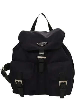 Prada Pre-owned, Dame, Lilla, ONE SIZE, Nylon, Pre-owned nylon rygsaekke