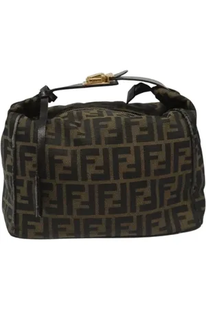 Fendi Pre-owned, Dame, Brun, ONE SIZE, Uld, Pre-owned Canvas fendi-tasker