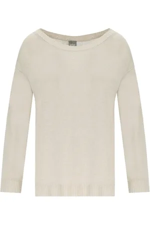 Max Mara Strik, Dame, , M, Linen Dandy Crewneck Jumper