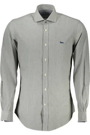HARMONT&BLAINE Skjorte, Herre, Grøn, 2XL, Bomuld, Skjorte Langærmet Herre Grøn