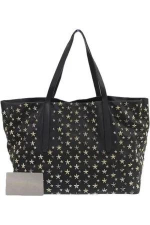 Jimmy Choo Pre-owned, Dame, Sort, ONE SIZE, Tyl, Pre-owned Laeder hndtasker