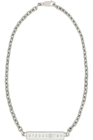 Maison Margiela Tilbehør, Dame, Hvid, ONE SIZE, Elegant Kædehalskæde