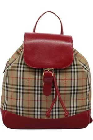 Burberry Pre-owned, Dame, , ONE SIZE, Tyl, Pre-owned Canvas rygsaekke