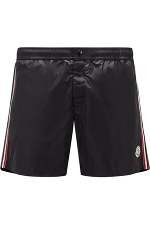 Moncler Badetøj, Herre, Sort, M, Nylon, Hav Sort Nylon Snørelukning Bukser