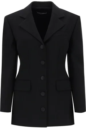 Dolce & Gabbana Jakke, Dame, Sort, S, Uld, Stilfuld Jakke til Mænd