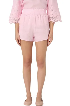 ERMANNO SCERVINO Shorts, Dame, Lyserød, 2XS, Rosa High-Waist Tapered Bukser