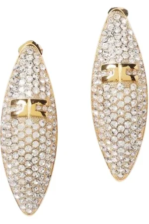 Elisabetta Franchi Tilbehør, Dame, Gul, ONE SIZE, Uld, Guld Smykke Halskæde