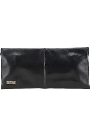 Saint Laurent Pre-owned, Dame, Sort, ONE SIZE, Tyl, Pre-owned Laeder clutches