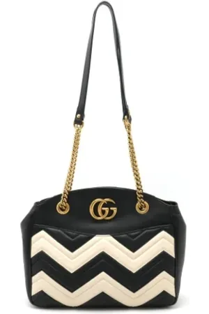 Gucci Pre-owned, Dame, Sort, ONE SIZE, Uld, Pre-owned Laeder gucci-tasker