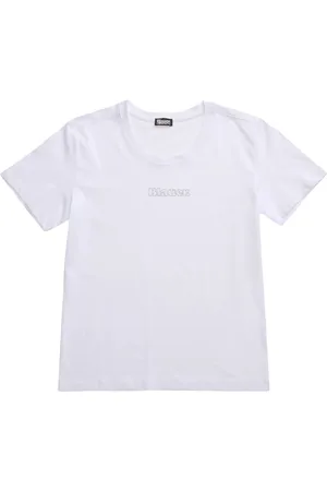 Blauer Top, Dame, Hvid, S, Pump T-shirt til mænd