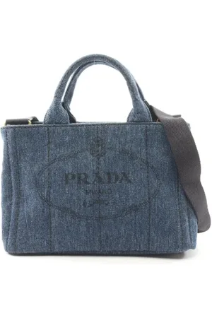 Prada Pre-owned, Dame, Blå, ONE SIZE, Denim, Pre-owned Denim prada-tasker