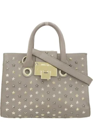 Jimmy Choo Pre-owned, Dame, Grå, ONE SIZE, Uld, Pre-owned Laeder hndtasker