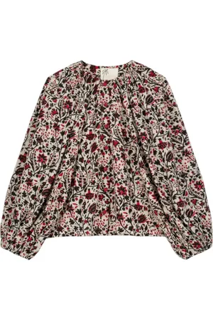 LAURENCE BRAS Bluser & Skjorter, Dame, Flerfarvet, S, Bomuld, Blomstret Victory Bluse Langærmet