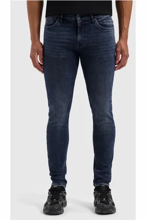 Pure Path Jeans, Herre, Blå, W36, Bomuld, Mænds Skinny Fit Mørkeblå Jeans