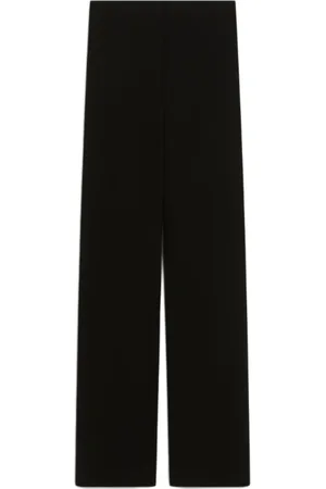 Sportmax Bukser, Dame, Sort, 3XS, Sorte højtaljede bukser