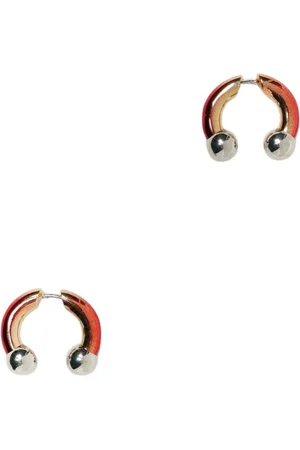 AMBUSH Tilbehør, Dame, Rød, ONE SIZE, Røde Hoop Øreringe Metal