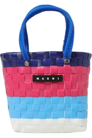 Marni Taske, Dame, Flerfarvet, ONE SIZE, Uld, Multifarvet Vævet Kuffert Taske Tote