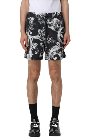 VERSACE Shorts, Herre, Sort, S, Uld, Barok Print Badebukser
