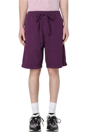 Carhartt Shorts, Herre, Lilla, S, Bomuld, Vævet bomuldsshorts i vin