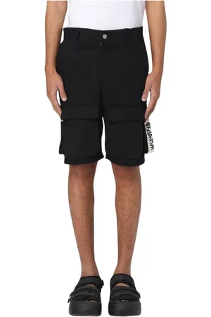 DISCLAIMER Shorts, Herre, Sort, S, Uld, Stilfulde Cargo Shorts med sidelomme