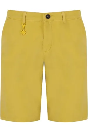 Manuel Ritz Shorts, Herre, Gul, S, Bomuld, Okker Chino Bermuda Shorts
