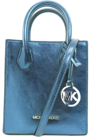 Michael Kors Pre-owned, Dame, Blå, ONE SIZE, Uld, Pre-owned Plast hndtasker