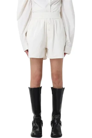 Daily paper Shorts, Dame, Hvid, M, Uld, Beige Skræddersyede Shorts til Kvinder