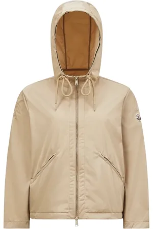 Moncler Jakke, Dame, , S, Uld, Brun Cassiopea Hættetrøje overtøj