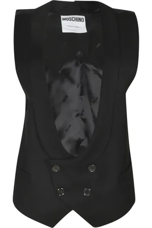 Moschino Jakke, Dame, Sort, S, Uld, Stilfulde Jakker Kollektion