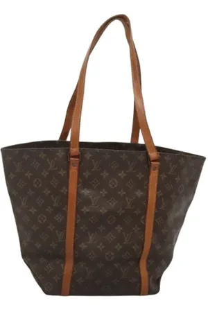 LOUIS VUITTON Pre-owned, Dame, Brun, ONE SIZE, Uld, Pre-owned canvas tasker